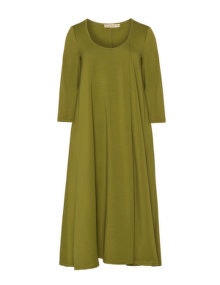 Isolde Roth A-line jersey dress  Green