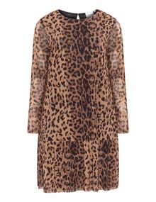 Junarose Leopard print dress  Black / Beige