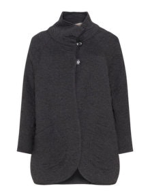 Isolde Roth Textured two-button cardigan Anthracite / Mottled