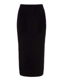 Yoona Pleated knit skirt  Black