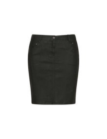 Zhenzi Faux leather skirt  Dark-Green