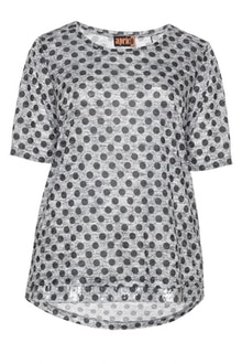Aprico Spotted sequin t-shirt Grey / Black