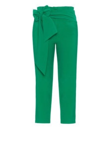Arched Eyebrow for navabi Slim paperbag trousers Green