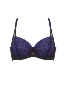 Ashley Graham Underwired lace bra Purple / Black