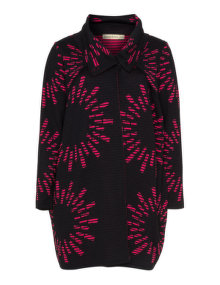 Isolde Roth Patterned knit cardigan  Black / Pink