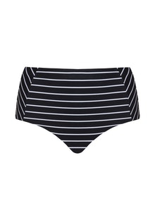 Cactus Striped bikini bottoms, matching tankini Black / White