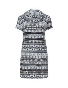 Samya Aztec patterned jumper Grey / Black