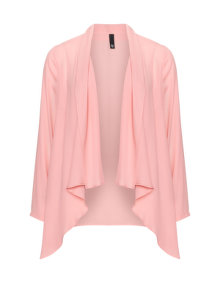 Manon Baptiste Chiffon waterfall jacket Pink