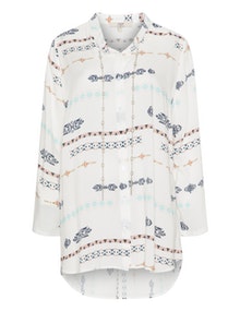 Jean Marc Philippe Printed blouse Ivory-White / Multicolour