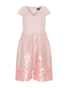 Lovedrobe Embroidered dress Pink