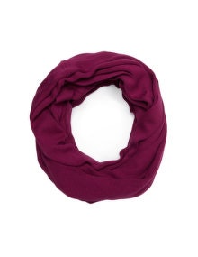 Isolde Roth Cotton blend scarf Berry-Purple