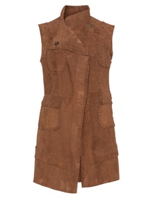 Highlevel BYC Suede leather gilet Brown