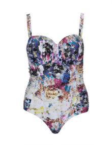 Robyn Lawley Floral printed swimsuit Multicolour