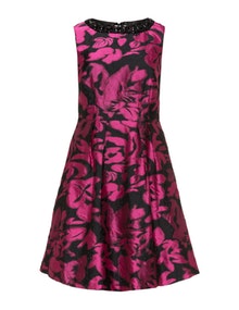 Apart Textured jacquard dress Black / Pink