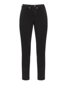 Studio Slim fit cotton trousers Black