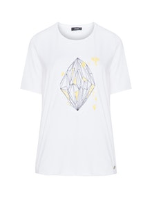 Frapp Multicoloured T-shirt  White / Yellow