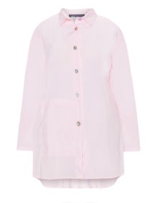 Transparente Cotton-blend A-line shirt  Pink