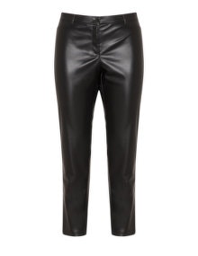 Elena Miro Faux leather trousers Black