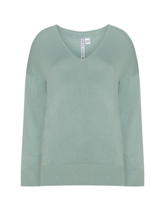 Capsule by Simply Be Fine knit jumper Light-Green