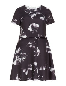 Want That Trend A-line dress Black / White