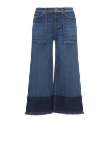 Ashley Graham for Marina Rinaldi Faded wide leg jeans Light-Blue