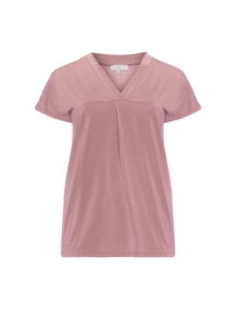 Amber and Vanilla V-neck jersey t-shirt Dusky-Pink