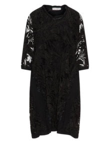 Lissmore Leaf print dress Black