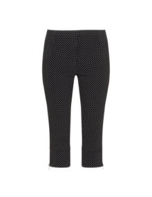 Jean Marc Philippe 7/8 length zipper detail trousers  Black / White