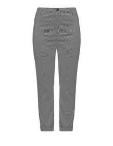 Jennifer Bryde Slim fit jacquard trousers Black / White
