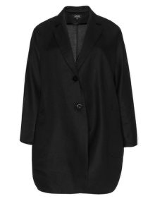 navabi Long linen jacket Black