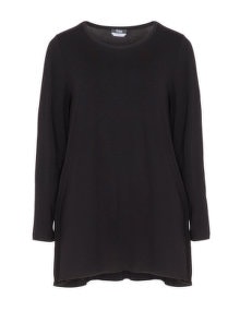 Frapp Flared long sleeve t-shirt Black