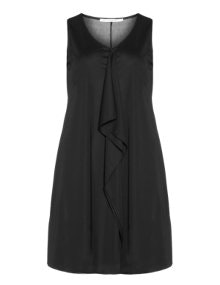 Studio Appliquéd jersey dress Black
