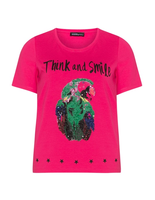 seeyou Parrot t-shirt  Pink / Multicolour