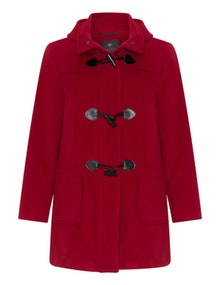 kirsten Wool-cashmere duffle coat Red