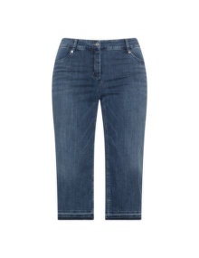 Robell Mid-rise cropped jeans Blue