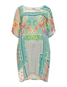 Johnny Was Floral print cupro tunic  Multicolour