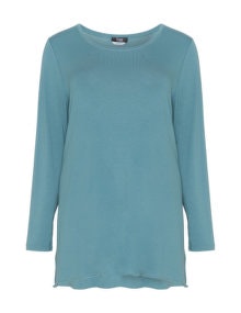 Frapp Flared long sleeve t-shirt Petrol