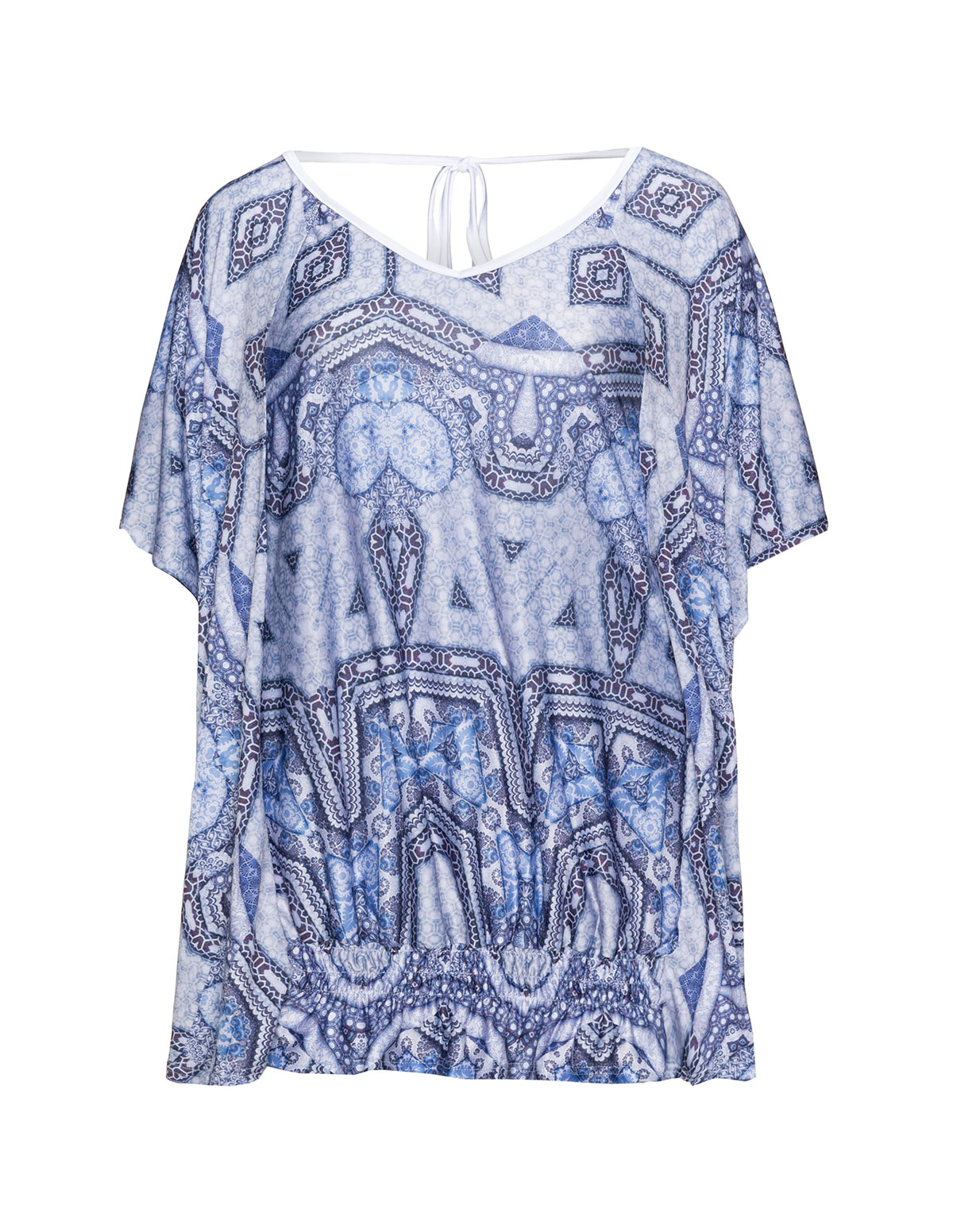 Printed tie back tunic by
Mat