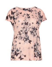 Samya Butterfly and star print top Pink / Multicolour