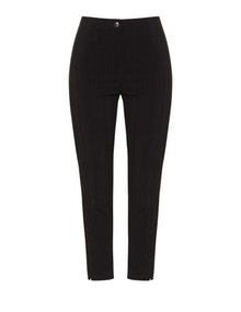Jennifer Bryde 7/8 length tapered bengaline trousers  Black