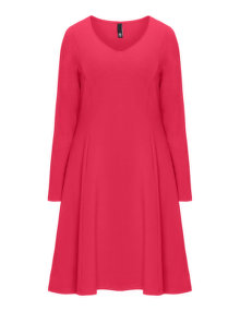 Manon Baptiste A-line cotton blend dress Red