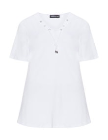 seeyou Laced short sleeve top White