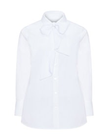 Manon Baptiste Neck tie blouse White