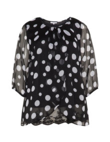 Zhenzi - Layered effect polka dot top 