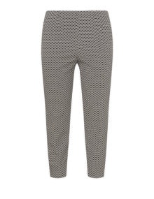 navabi Geometric jacquard trousers Black / Cream