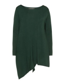 Amandine Fine knit oversized jumper Dark-Green