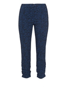 Jennifer Bryde Animal print trousers Dark-Blue / Black