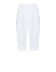 Twister Cotton capri trousers White