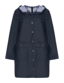 White Label Rofa Fashion Water-repellent hooded parka Dark-Blue