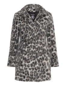 Polarbear Leopard print jacket Black / Cream